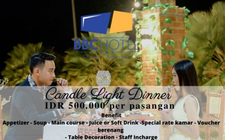 Candle Light Dinner IDR 500k